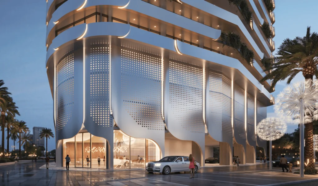Résidence moderne à Dubaï financée avec un plan post-handover.