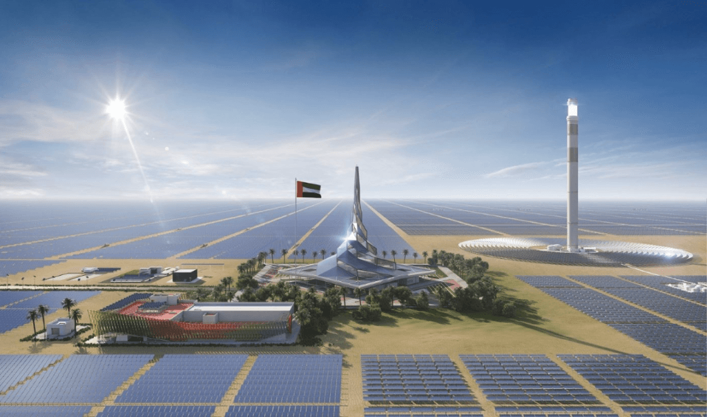 Le plus grand parc solaire des Émirats arabes unis