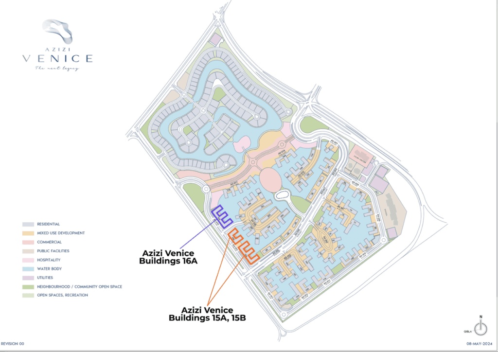 Exemple de projet à Dubaï South, Azizi Venice Buildings 15 and 16