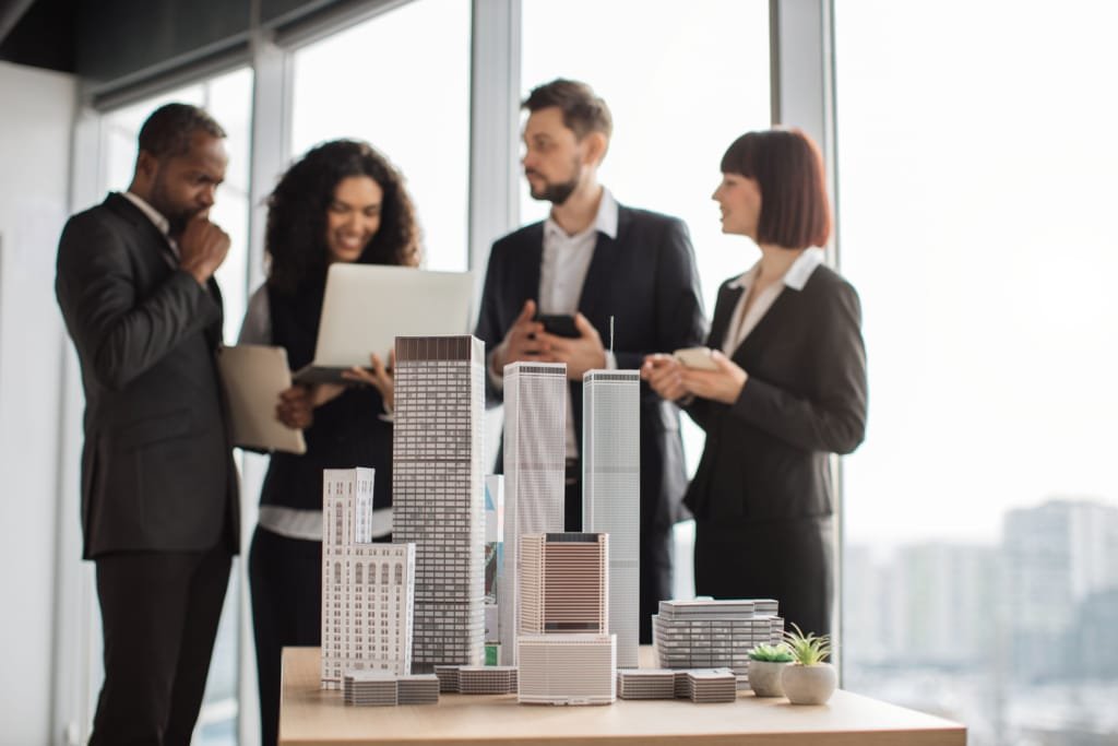 Plan d'un développement immobilier illustrant les futurs projets résidentiels à Dubaï.