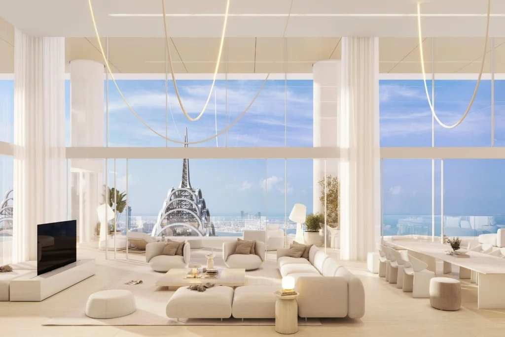 Vue panoramique d'un Penthouse à Dubai